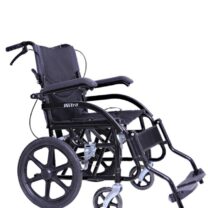 Witra Küçük Teker Refakatçi Frenli Katlanabilir Tekerlekli Sandalye Siyah Renkli