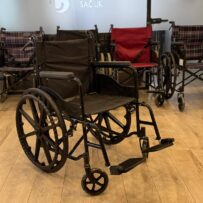 109 Model Özellikli Manuel Katlanabilir Refakatçi Hasta Yaşlı Engelli tekerlekli Sandalyesi Mavi